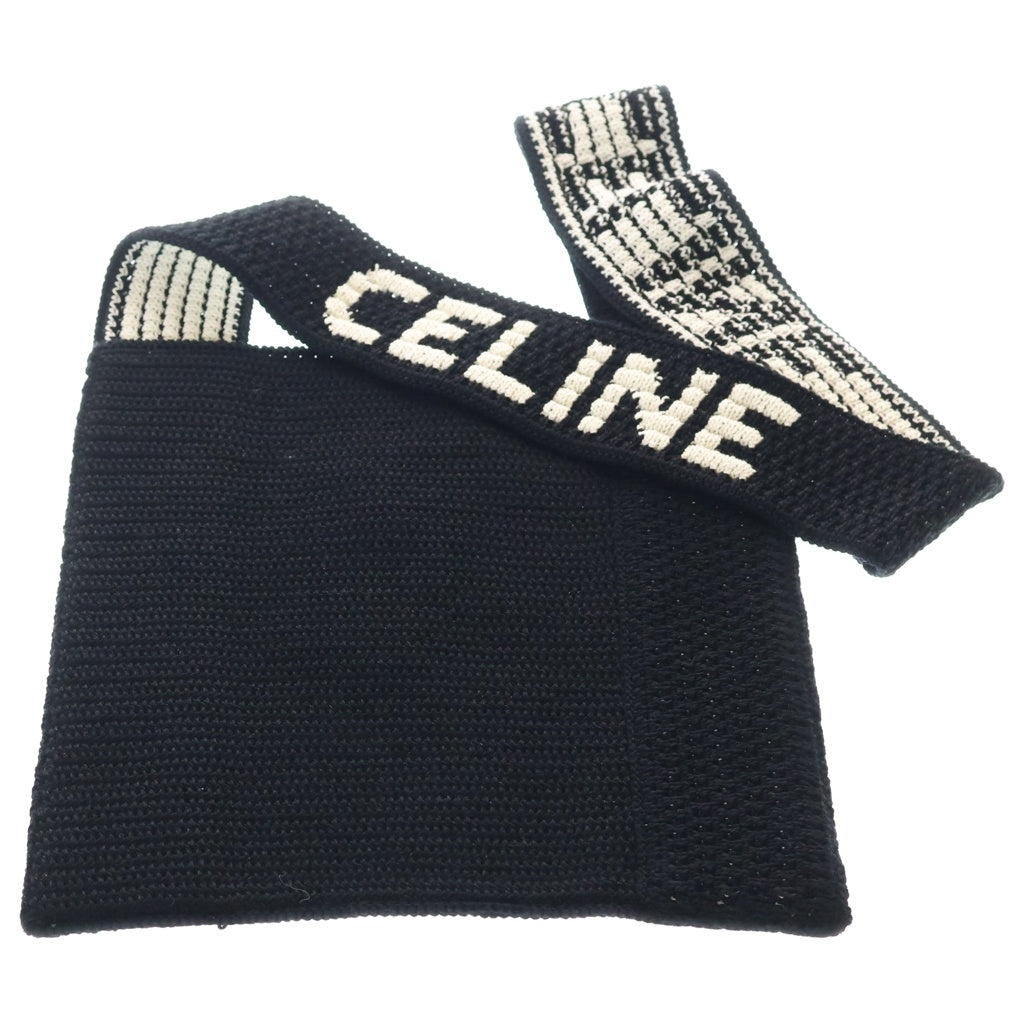 CELINE(セリーヌ) クロシェ ストラップロゴ コットントートバッグ ブラック 2ADCS817X.38EC レディース
