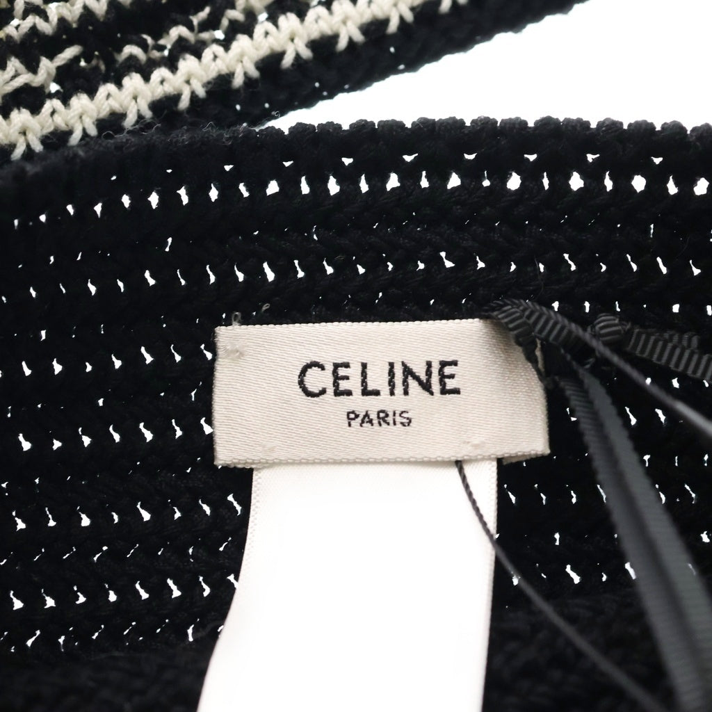 CELINE(セリーヌ) クロシェ ストラップロゴ コットントートバッグ ブラック 2ADCS817X.38EC レディース