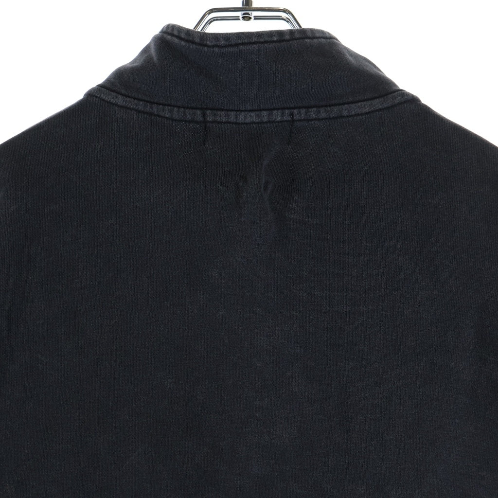 WIND AND SEA(ウィンダンシー) PIGMENT HALF ZIP SWEAT フロントロゴ刺繍 ピグメントダイ ハーフジップスウェットトレーナー グレー WDS-ESS-24-Q3-CS-01