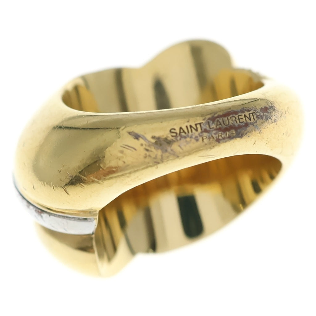 SAINT LAURENT PARIS(サンローランパリ) CRYSTAL WHIRLWIND RING クリスタル ワールウィンドリング 指輪 ゴールド/シルバー