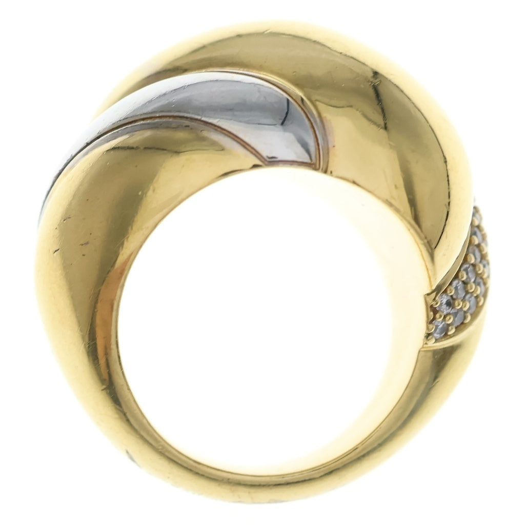 SAINT LAURENT PARIS(サンローランパリ) CRYSTAL WHIRLWIND RING クリスタル ワールウィンドリング 指輪 ゴールド/シルバー