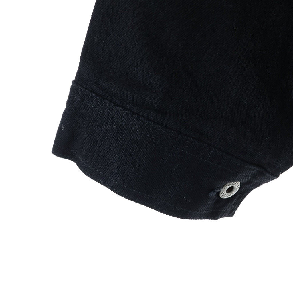 HUMAN MADE(ヒューマンメイド) ×UNDERCOVER DENIM JACKET アンダーカバー バックロゴエンブロイダリー 1st型 デニムジャケット ブラック UC2E9208