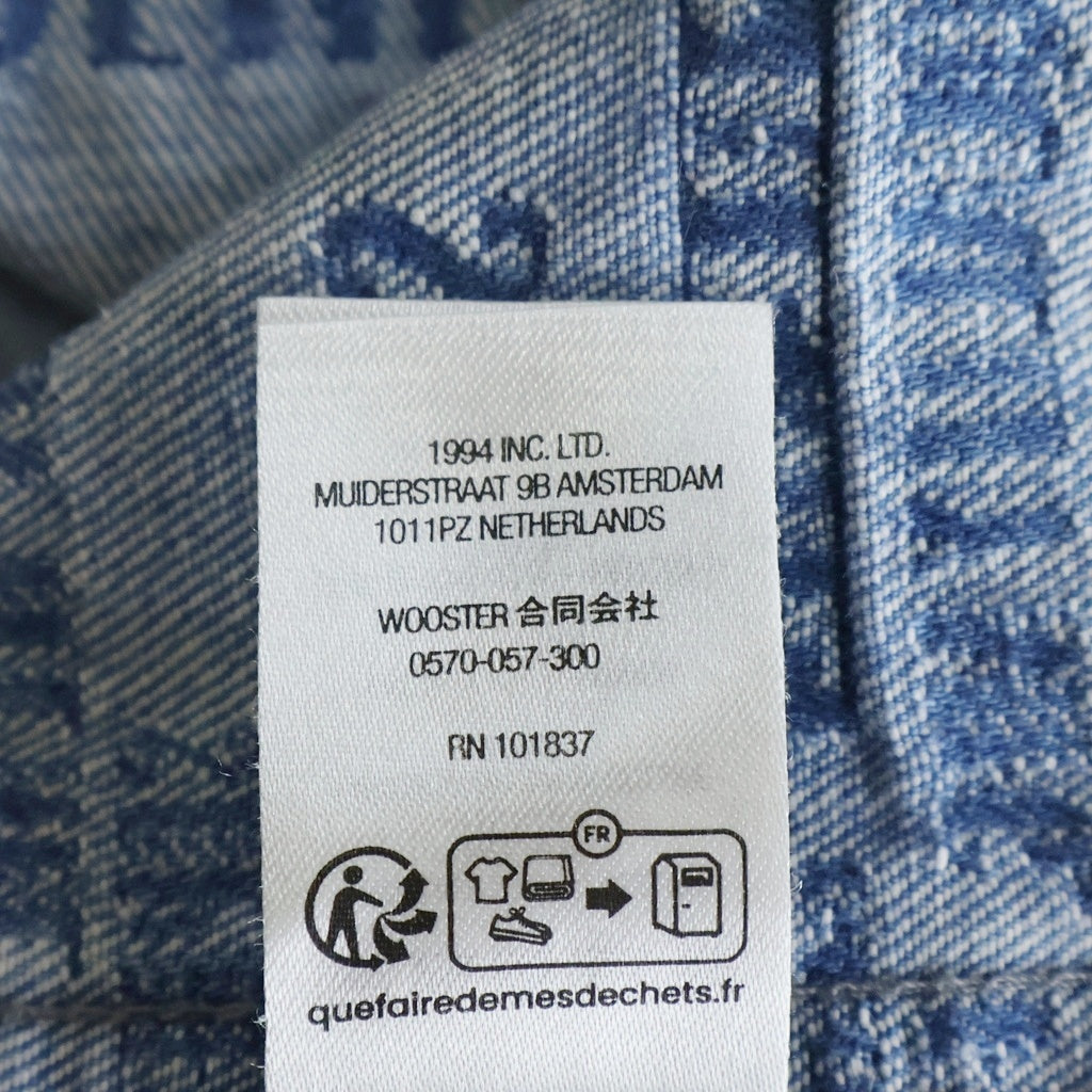 SUPREME(シュプリーム) 23SS Trademark Jacquard Denim Shirt トレードマーク ジャガード デニム長袖シャツ インディゴ