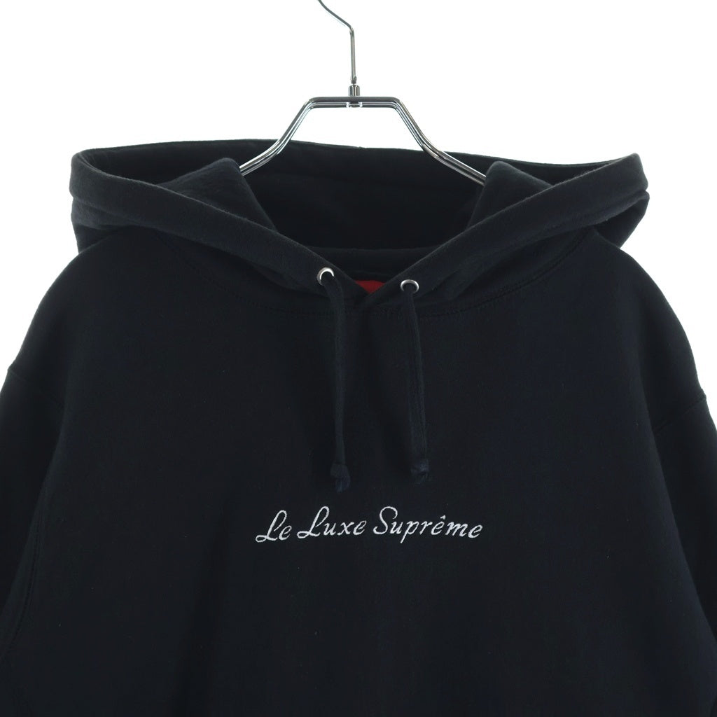 SUPREME(シュプリーム) 19SS Le Luxe Hooded Sweatshirt リュクス プルオーバーフーデッドスウェットシャツ パーカー ブラック