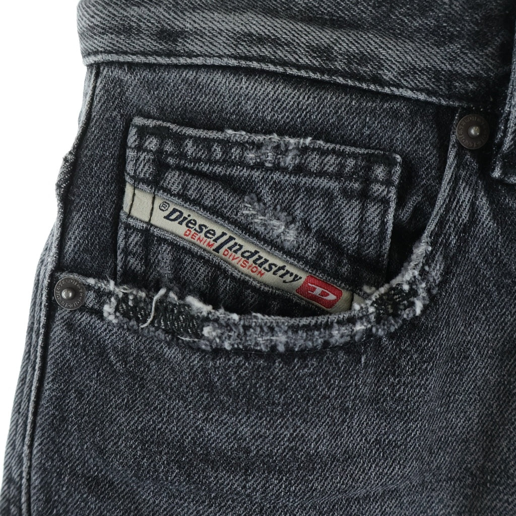 DIESEL(ディーゼル) Relax Jeans 1996 D-SIRE L.30 ダメージ加工 リラックスフィット デニム バギーパンツ ブラック A06926 007X4 レディース