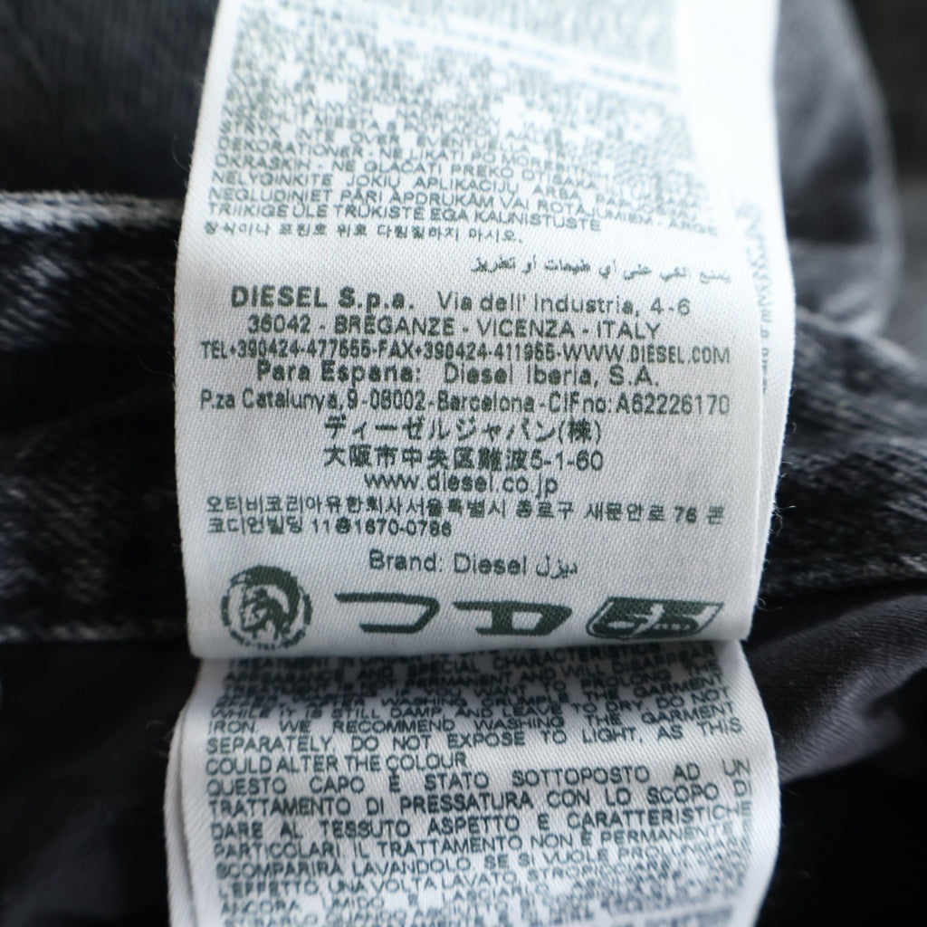 DIESEL(ディーゼル) Relax Jeans 1996 D-SIRE L.30 ダメージ加工 リラックスフィット デニム バギーパンツ ブラック A06926 007X4 レディース