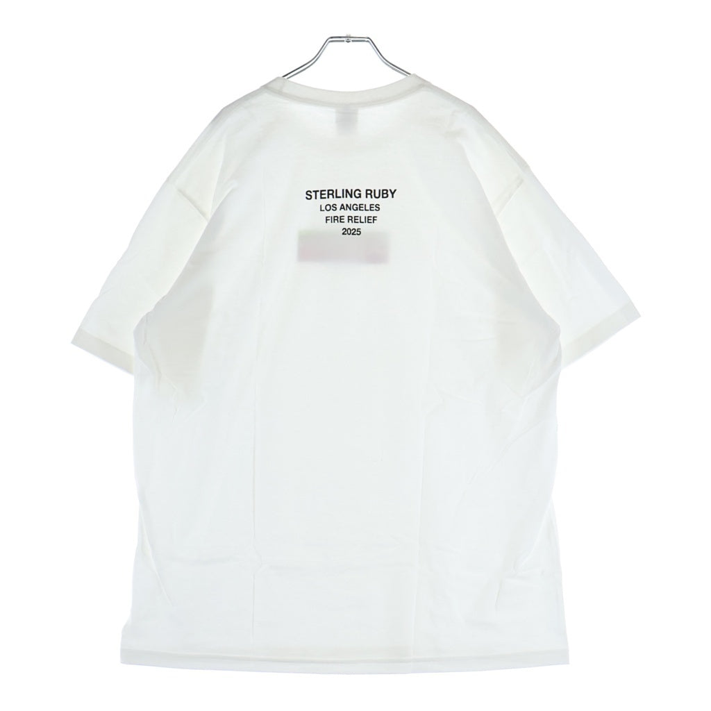 SUPREME(シュプリーム) 25SS Los Angeles Fire Relief Box Logo Tee ロサンゼルス ファイアー リリーフ ボックスロゴ クルーネック半袖Tシャツ カットソー ホワイト