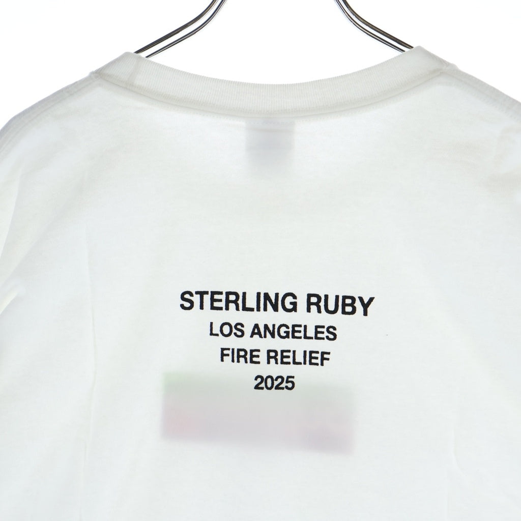 SUPREME(シュプリーム) 25SS Los Angeles Fire Relief Box Logo Tee ロサンゼルス ファイアー リリーフ ボックスロゴ クルーネック半袖Tシャツ カットソー ホワイト