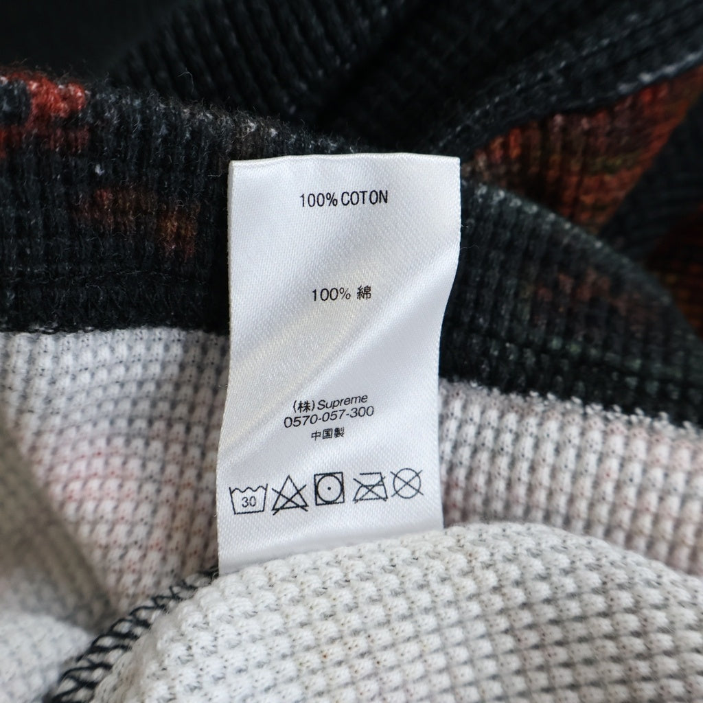 SUPREME(シュプリーム) 19AW Ganesh L/S Thermal ガネーシャ サーマル クルーネック長袖Tシャツ カットソー ブラック