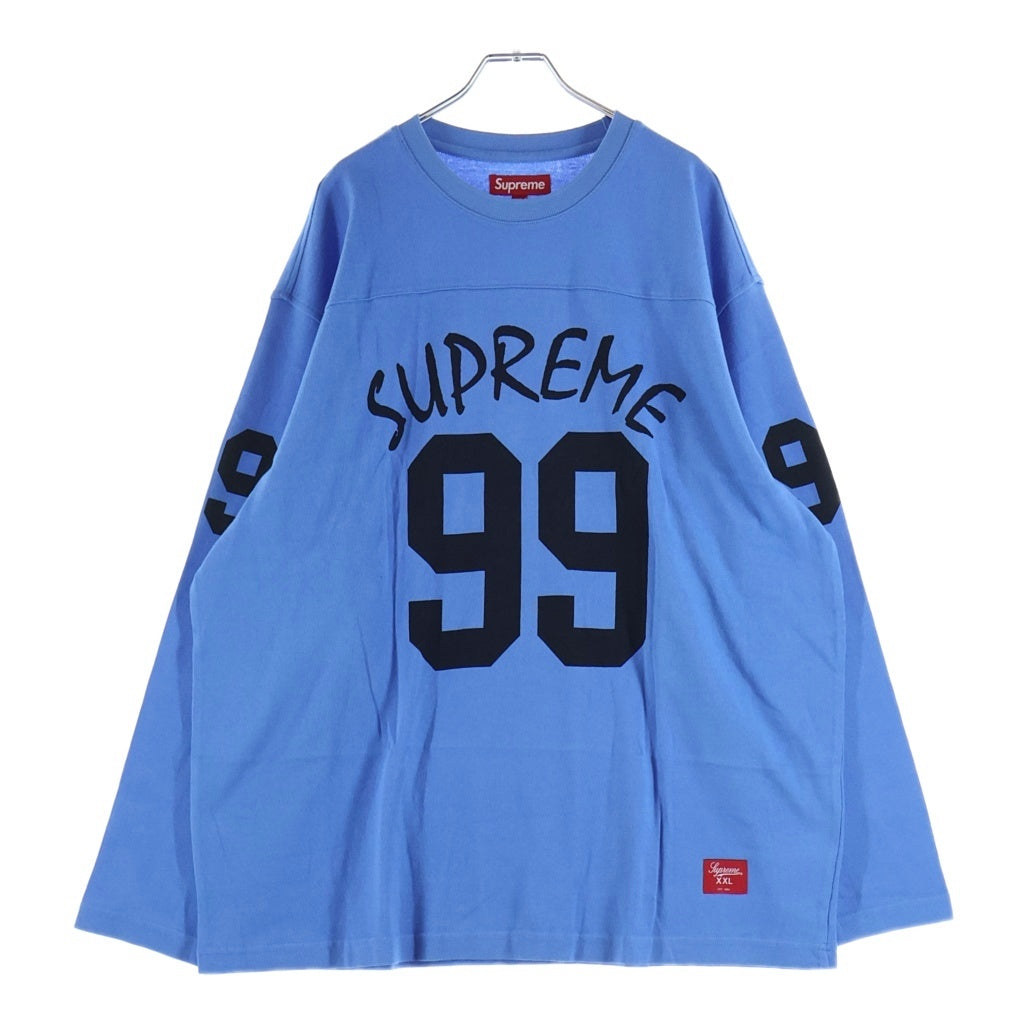 SUPREME(シュプリーム) 24SS 99 L/S Football Top フットボール クルーネック長袖Tシャツ カットソー ブルー