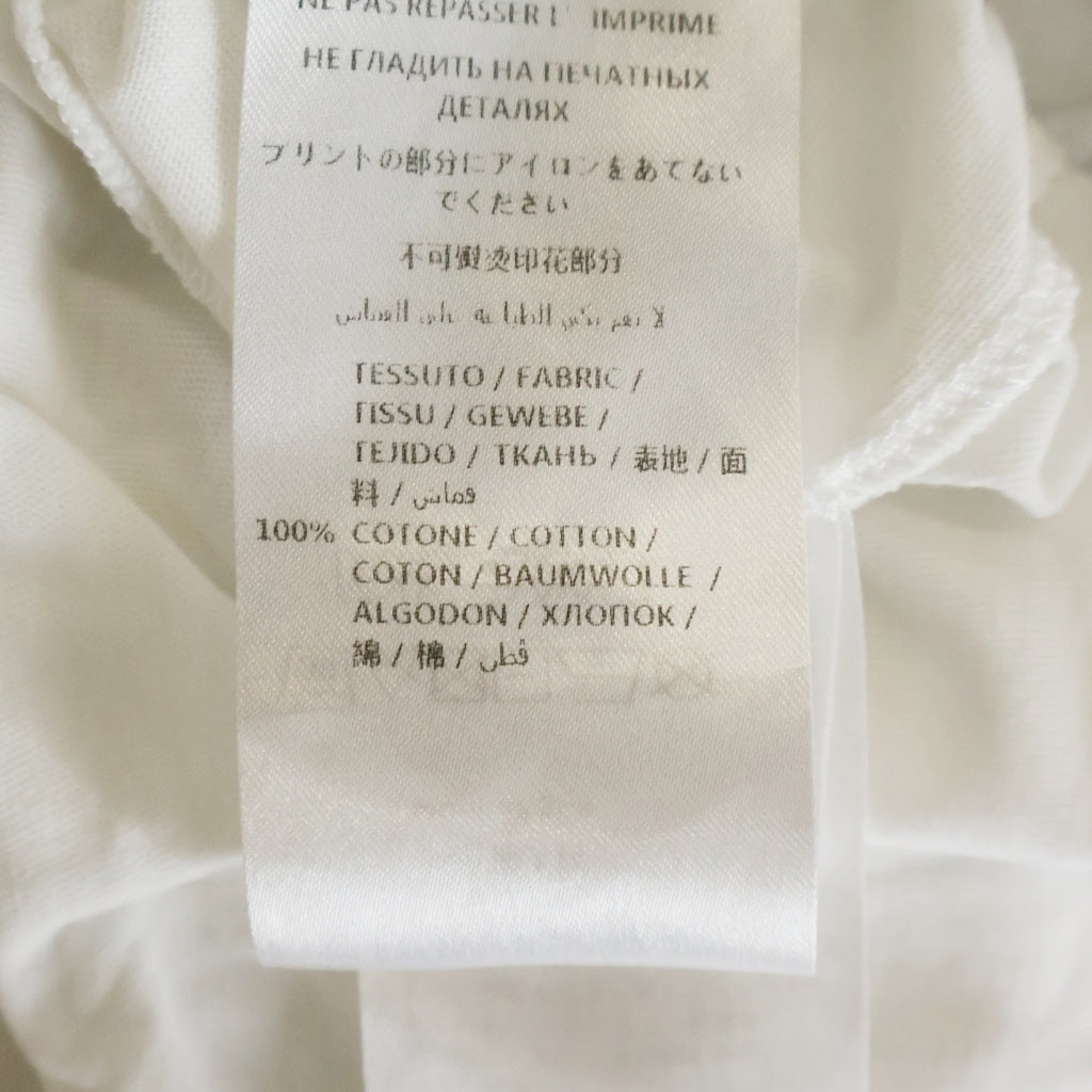 Alexander McQueen(アレキサンダーマックイーン) イタリア製 スカルプリント クルーネック 半袖Tシャツ カットソー ホワイト 453145 QIZP4