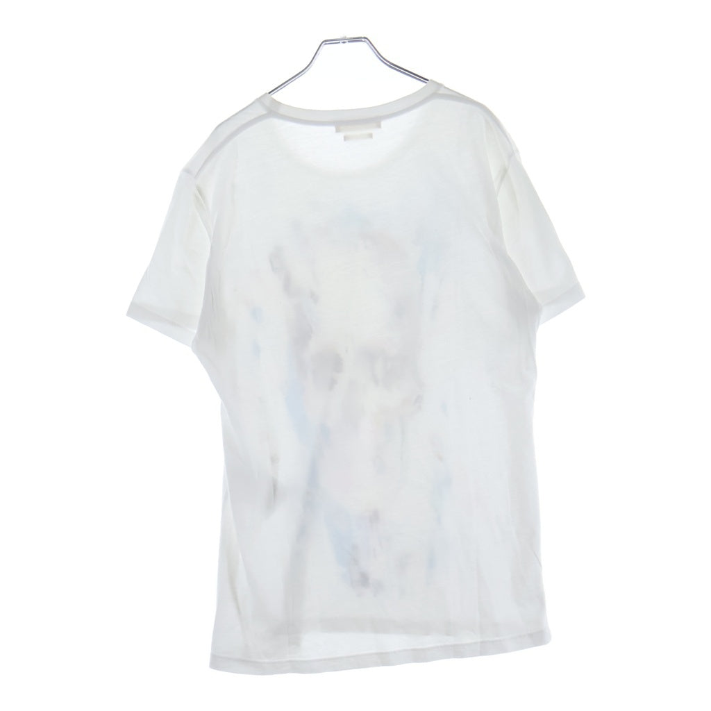 Alexander McQueen(アレキサンダーマックイーン) イタリア製 アートスカルプリント クルーネック 半袖Tシャツ カットソー ホワイト 174981 QEZ54