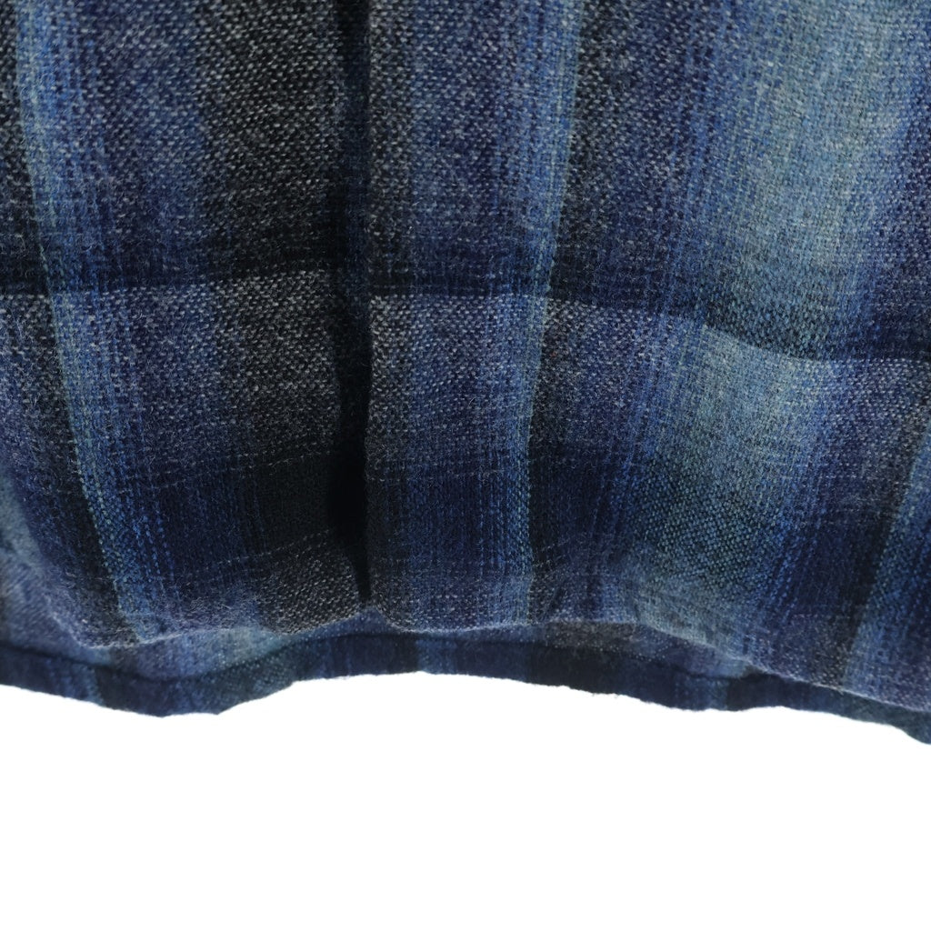 VINTAGE(ヴィンテージ) 70S LUMBER JACK L/S PLAID BOARD SHIRT ヴィンテージシャドー チェック柄 長袖ウールボードシャツ ネイビー/ブルー