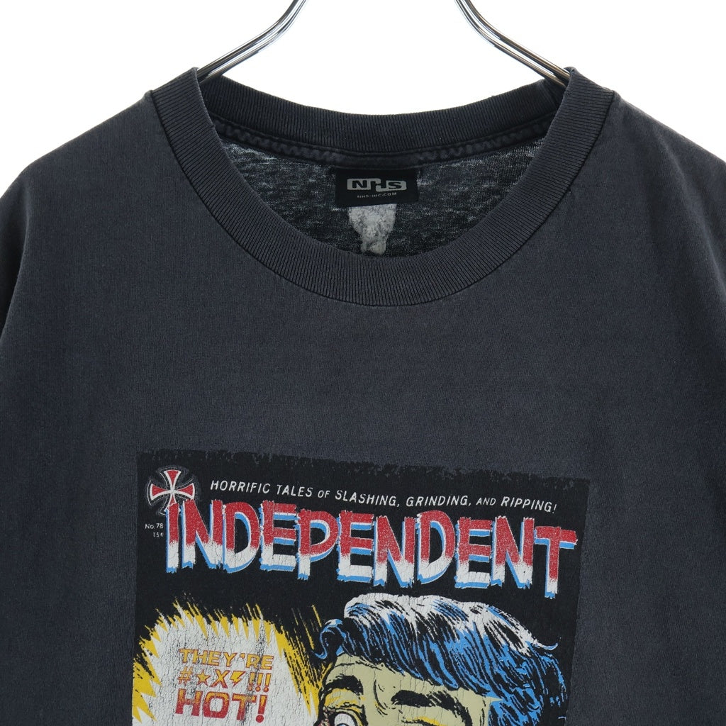 VINTAGE(ヴィンテージ) 90S VINTAGE INDEPENDENT S/S TEE NHS ヴィンテージ インディペンデント 全面デザインプリントTシャツ 半袖クルーネックカットソー ブラック