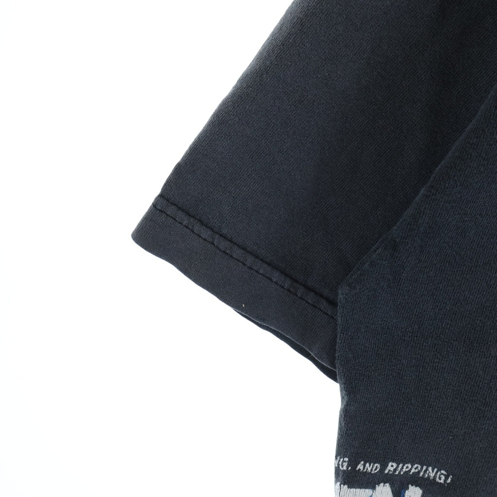 VINTAGE(ヴィンテージ) 90S VINTAGE INDEPENDENT S/S TEE NHS ヴィンテージ インディペンデント 全面デザインプリントTシャツ 半袖クルーネックカットソー ブラック