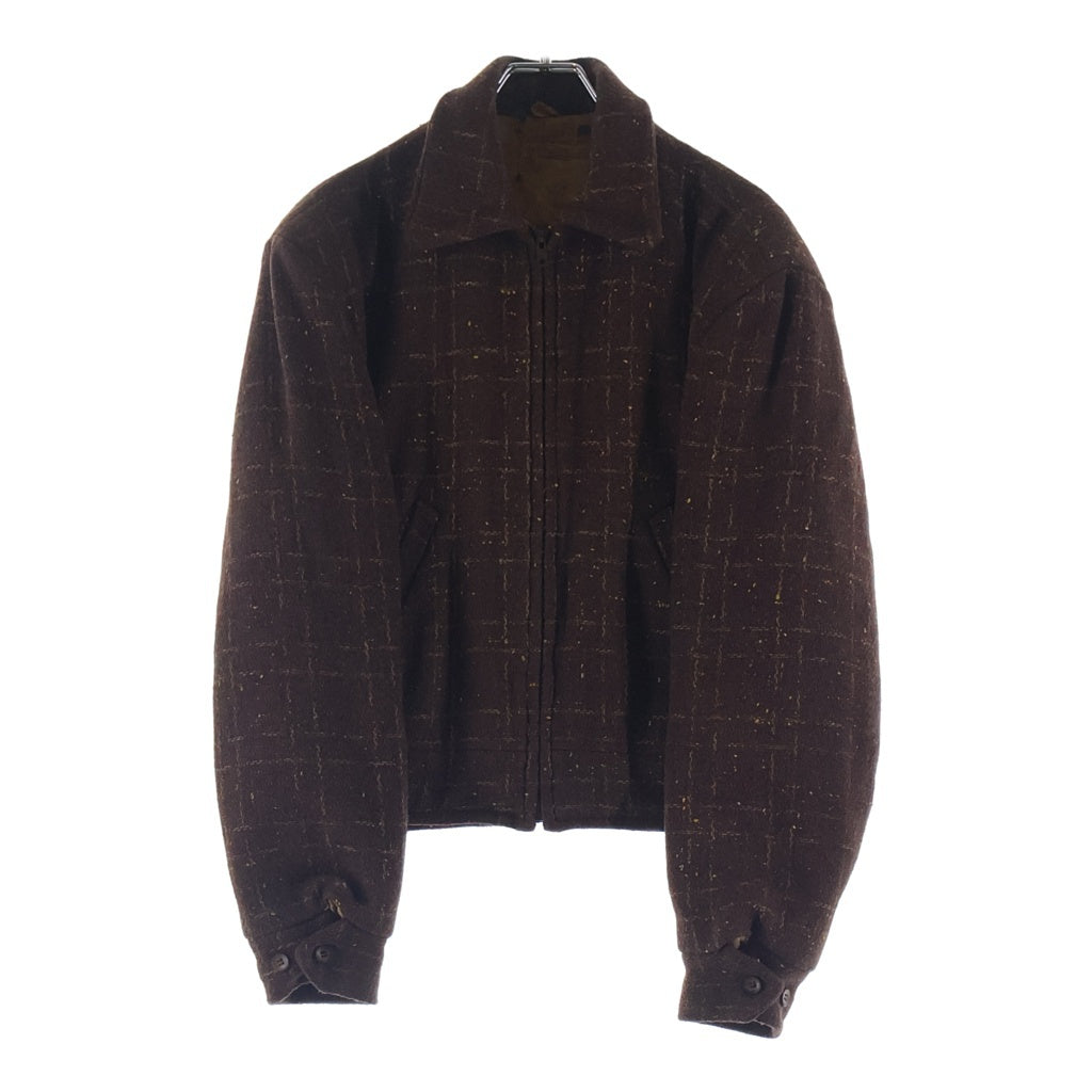 VINTAGE(ヴィンテージ) 50-60S VINTAGE KING-O-WEAR ヴィンテージ キングオーウェア CROWNジップ ネップジャケット ブラウン