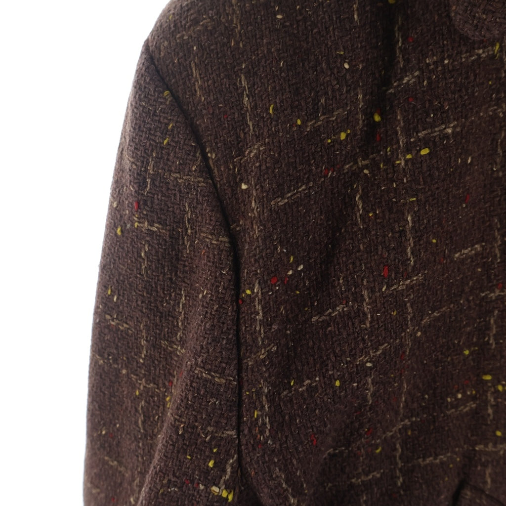 VINTAGE(ヴィンテージ) 50-60S VINTAGE KING-O-WEAR ヴィンテージ キングオーウェア CROWNジップ ネップジャケット ブラウン