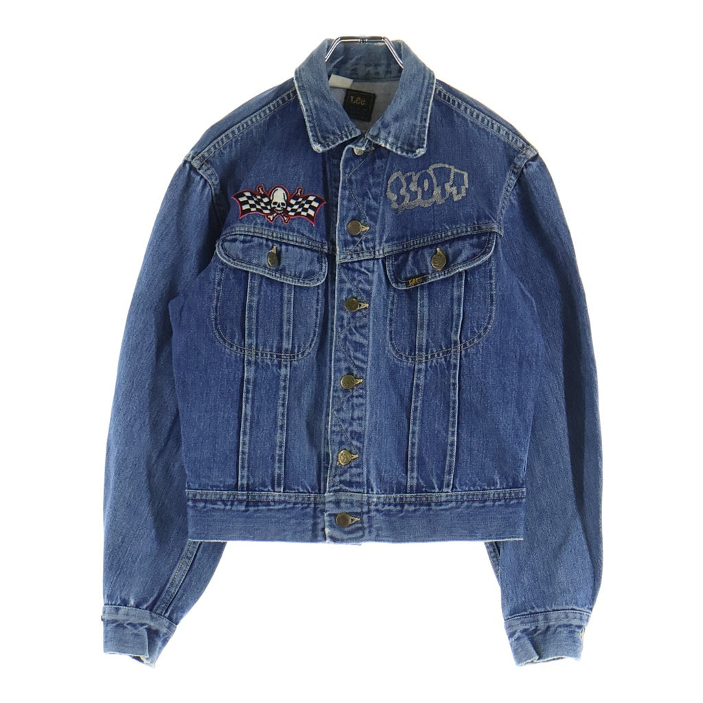 LEE(リー) 80-90S VINTAGE PATD-153438 ヴィンテージ ワッペンカスタム USA製 デニム トラッカージャケット インディゴ