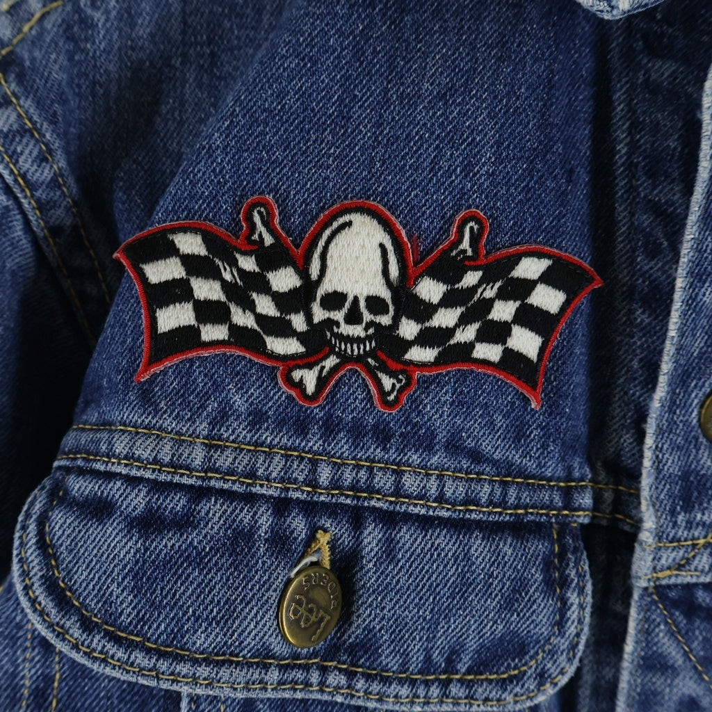 LEE(リー) 80-90S VINTAGE PATD-153438 ヴィンテージ ワッペンカスタム USA製 デニム トラッカージャケット インディゴ
