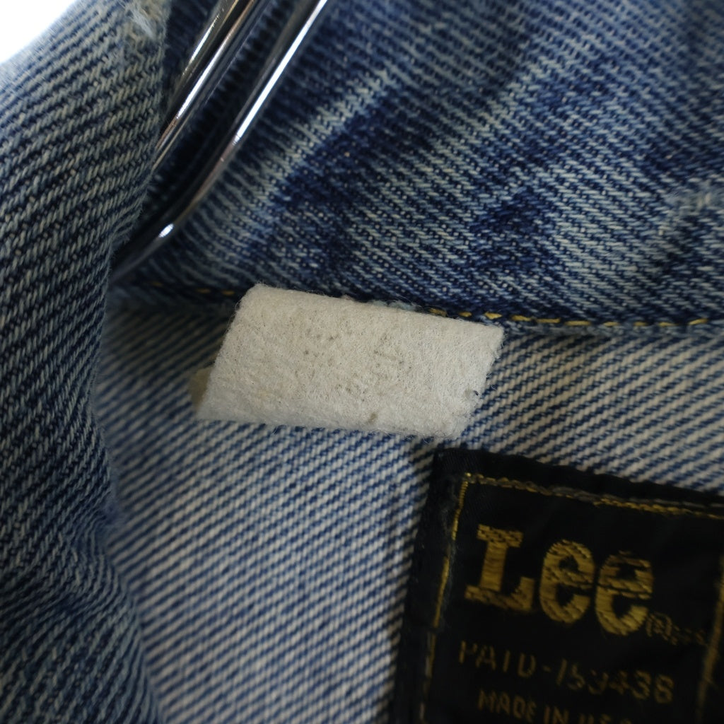 LEE(リー) 80-90S VINTAGE PATD-153438 ヴィンテージ ワッペンカスタム USA製 デニム トラッカージャケット インディゴ