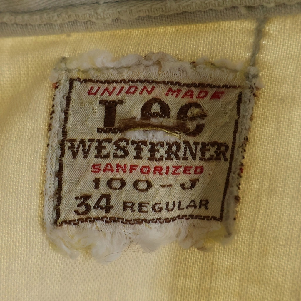 LEE(リー) 60S VINTAGE WESTERNER 100-J ヴィンテージ ウエスターナー トラッカージャケット アイボリー