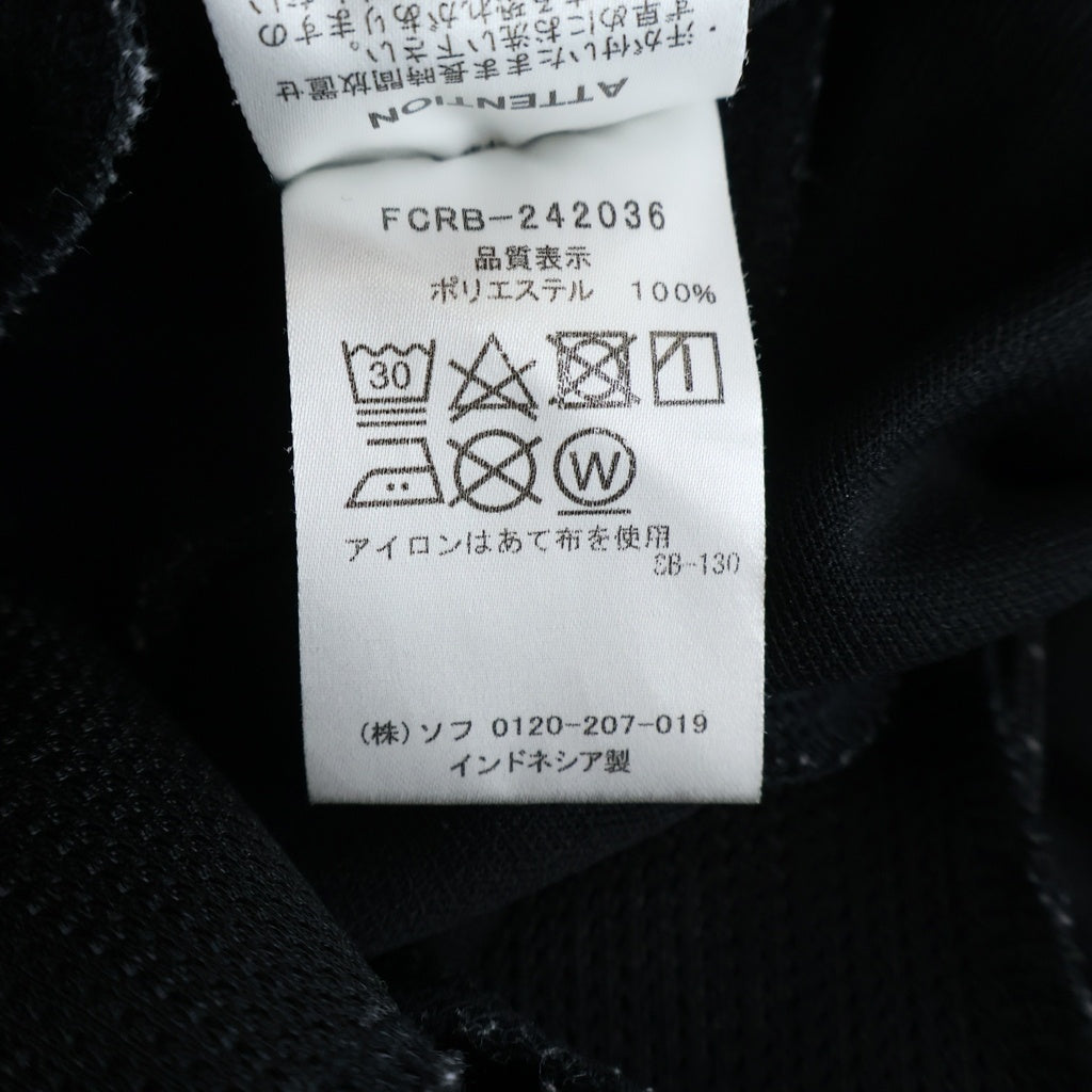 F.C.R.B.(エフシーアールビー) 24AW TRAINING TRACK RIBBED PANTS トレーニング サイドライン トラックリブパンツ ブラック FCRB-242036
