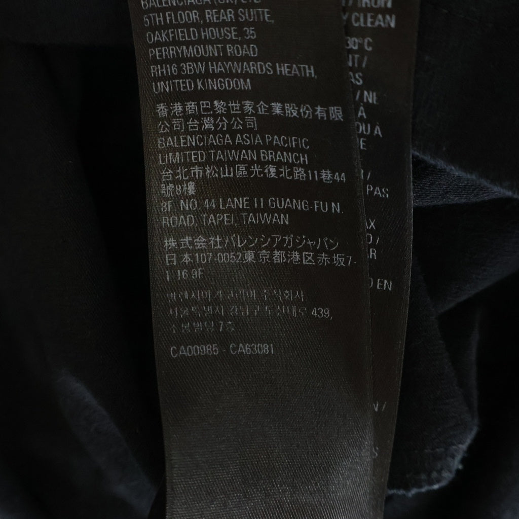 BALENCIAGA(バレンシアガ) LOOSE TANK TOP ルーズ タンクトップ ノースリーブ カットソー ブラック 697880