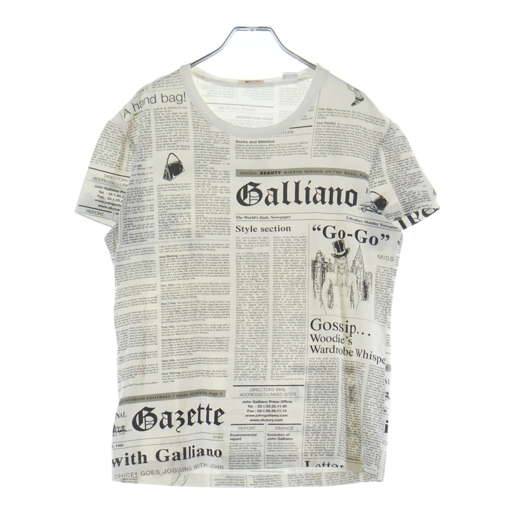 John Galliano(ジョン ガリアーノ) ニュースペーパープリント コットン