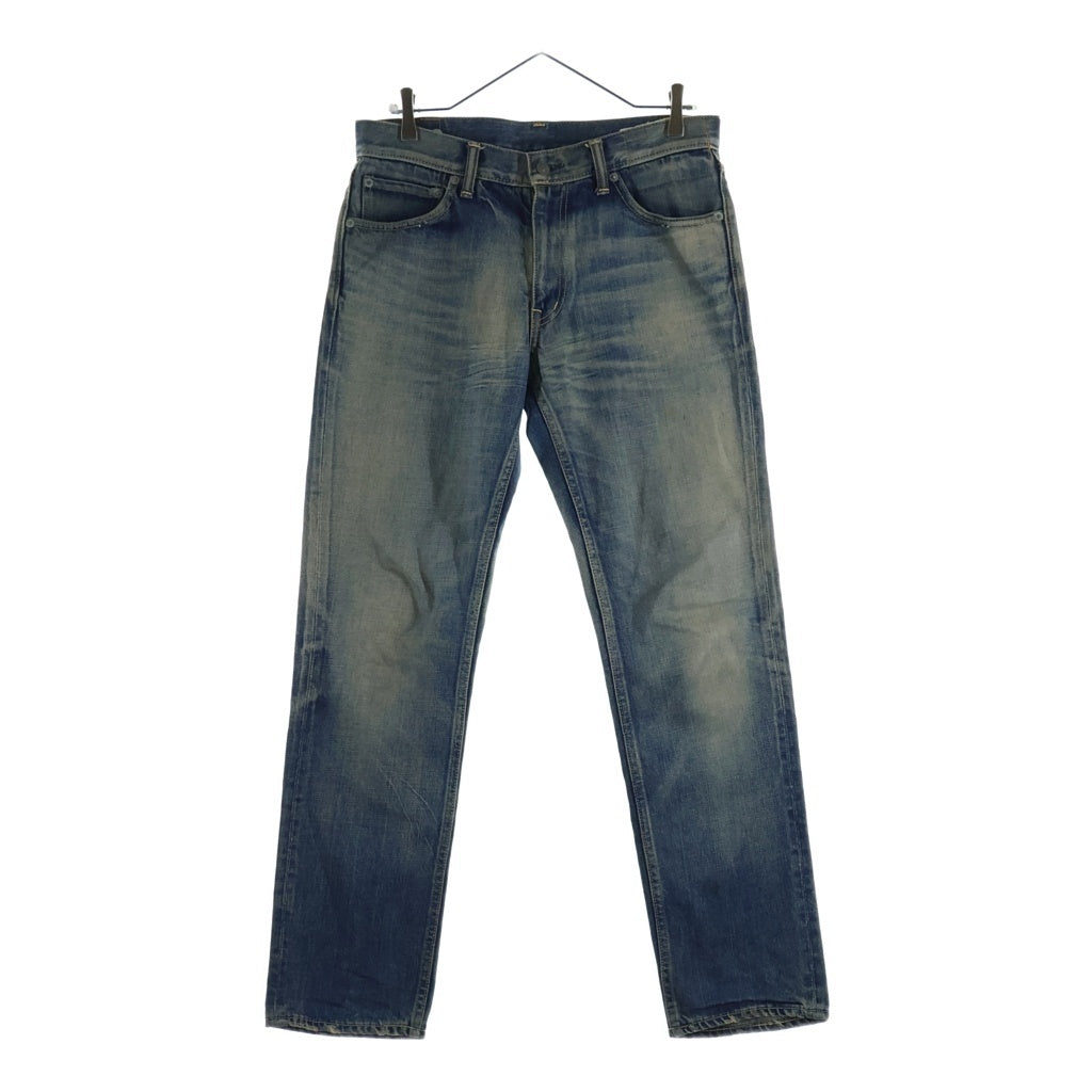 VISVIM(ヴィスヴィム) SOCIAL SCULPTURE DENIM ソーシャルスカルプチャー パイソンパッチ ジップフライ ストレートデニムパンツ インディゴ 03.5725.9567