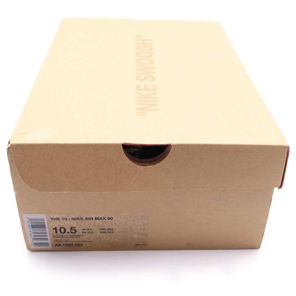 NIKE(ナイキ) ×OFF-WHITE THE 10 AIR MAX 90 オフホワイト ザテン エアマックス90 ローカットスニーカー ブラック US10.5/28.5cm AA7293-001