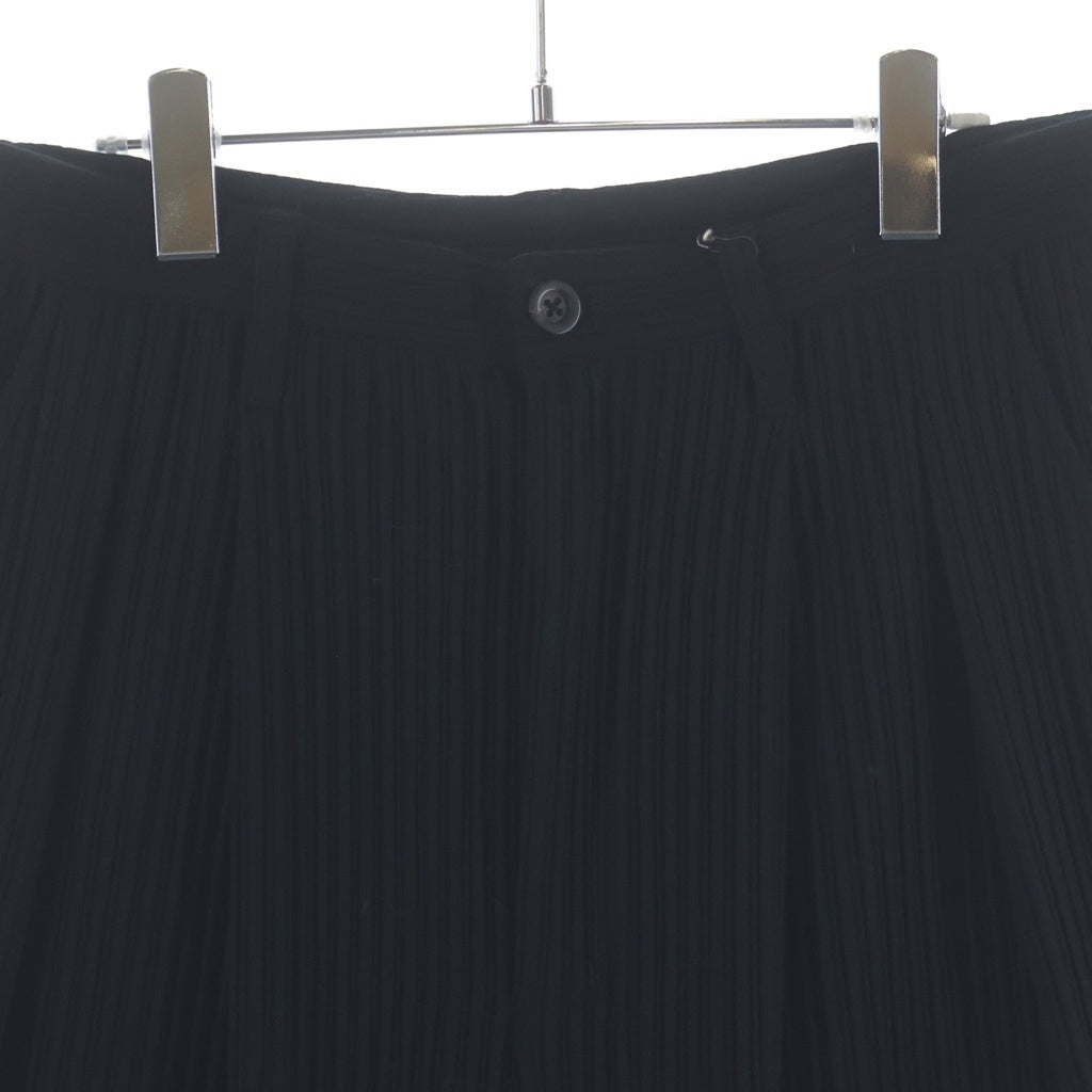 ANCELLM(アンセルム) WIDE EASY PANTS ワイド プリーツ イージーパンツ ブラック ANC-PT113-B