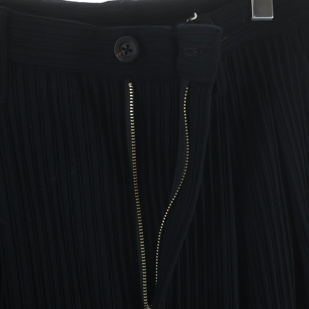ANCELLM(アンセルム) WIDE EASY PANTS ワイド プリーツ イージーパンツ ブラック ANC-PT113-B