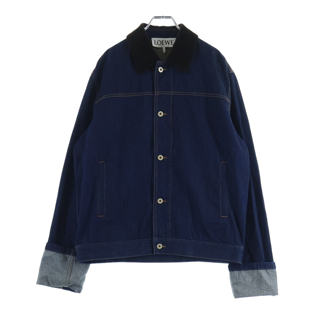 LOEWE(ロエベ) FISHERMAN TURN UP JACKET フィッシャーマン ターンアップ デニムジャケット インディゴ H526Y13X11