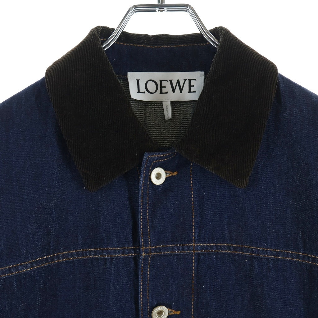 LOEWE(ロエベ) FISHERMAN TURN UP JACKET フィッシャーマン ターンアップ デニムジャケット インディゴ H526Y13X11