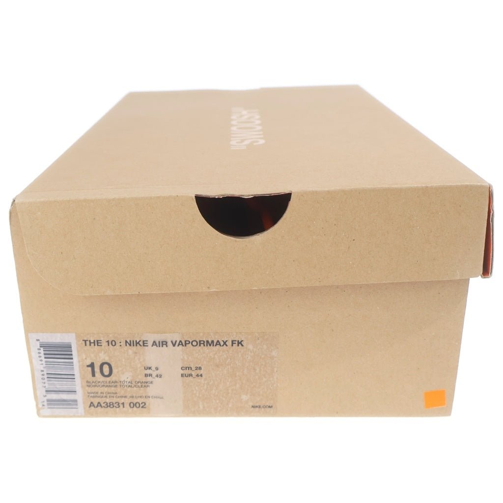 NIKE(ナイキ) ×OFF-WHITE AIR VAPORMAX FLYKNIT オフホワイト エアヴェイパーマックス フライニット ローカットスニーカー ブラック US10/28cm AA3831-002