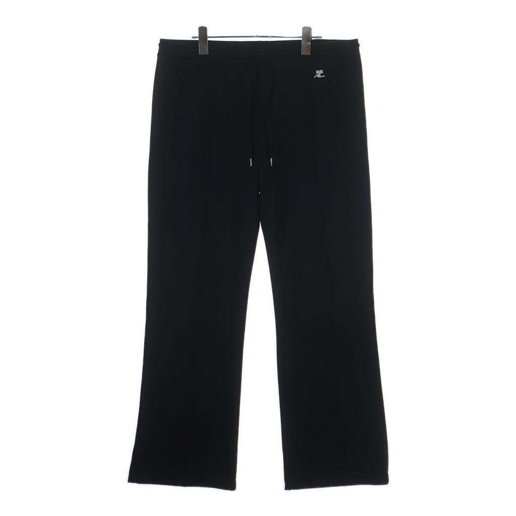 COURREGES(クレージュ) TRACKSUIT INTERLOCK PANTS インターロック トラックスーツパンツ ブラック VESJPA164