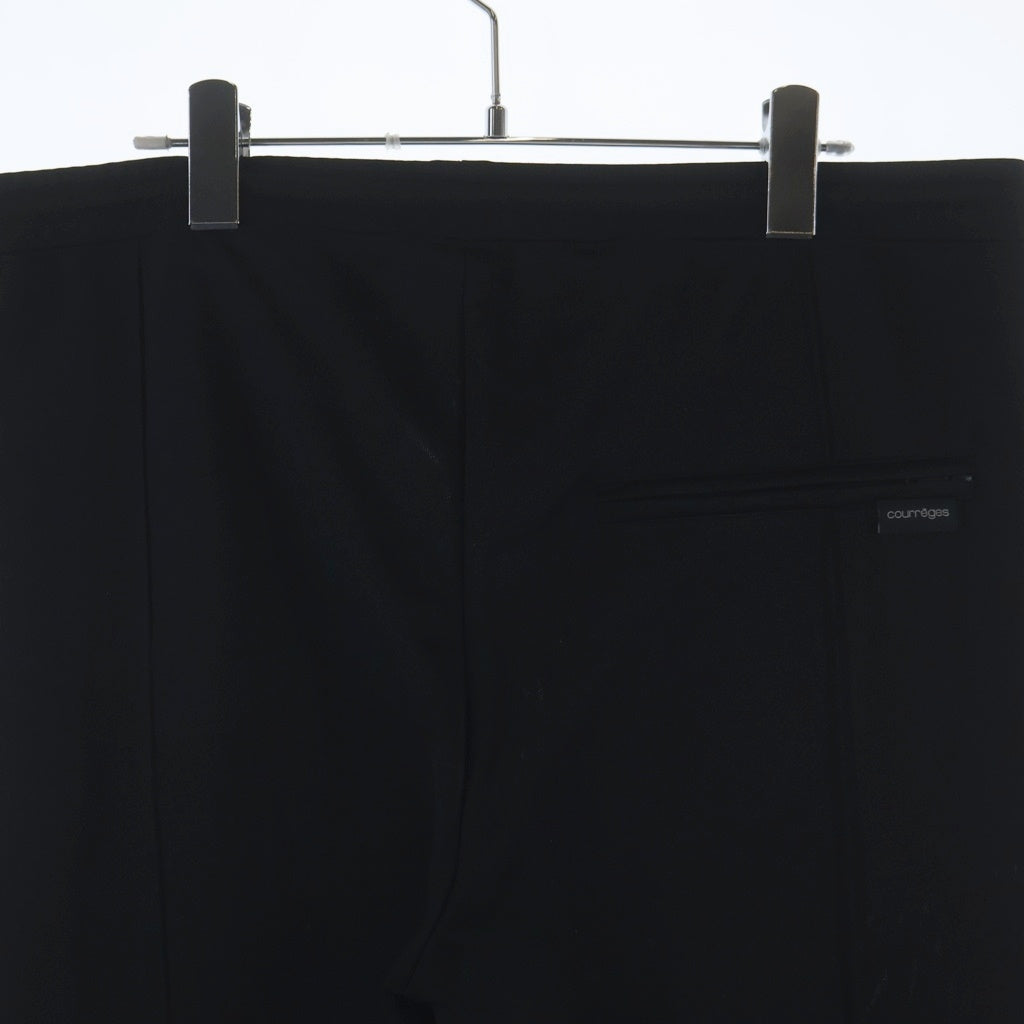 COURREGES(クレージュ) TRACKSUIT INTERLOCK PANTS インターロック トラックスーツパンツ ブラック VESJPA164