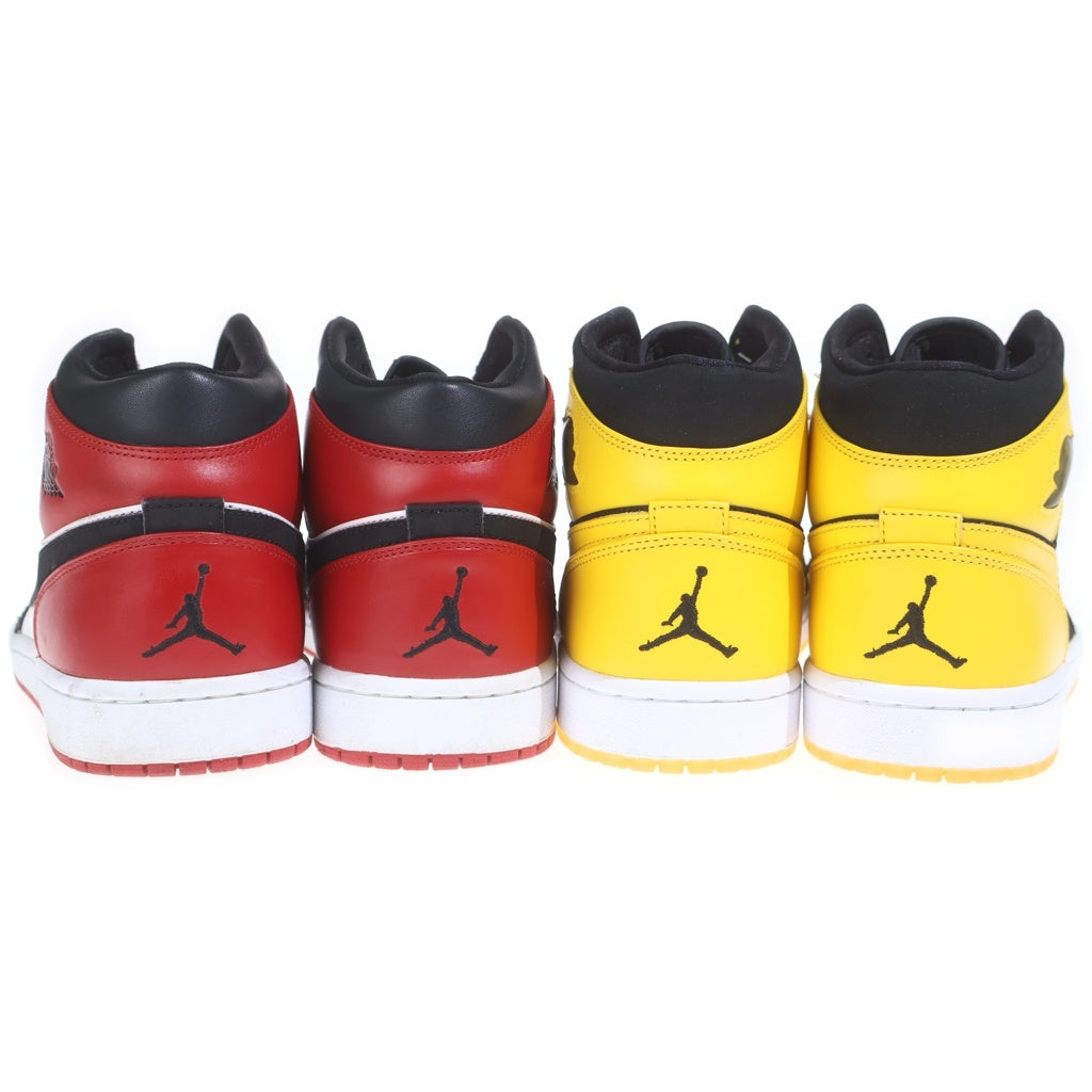 NIKE(ナイキ) AIR JORDAN 1 MID OLD LOVE AIR JORDAN 1 MID NEW LOVE エアージョーダン1 ニューラブ ミッドカットスニーカー イエロー/ブラック US11/29cm 136085-072