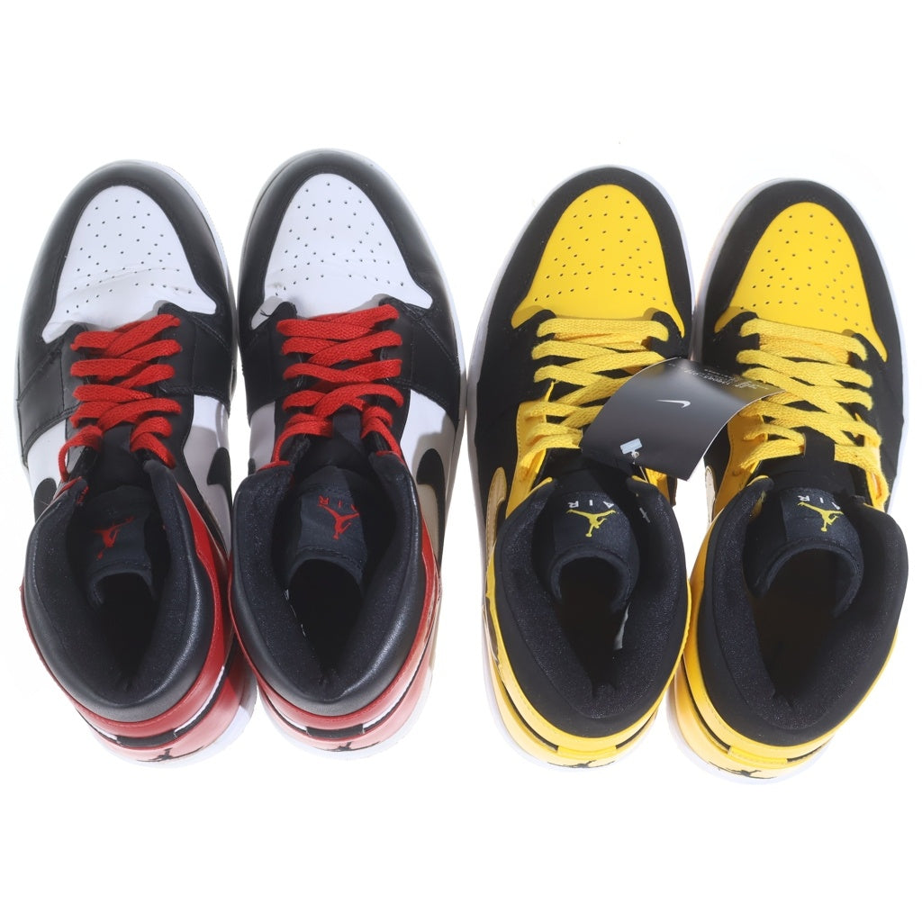 NIKE(ナイキ) AIR JORDAN 1 MID OLD LOVE AIR JORDAN 1 MID NEW LOVE エアージョーダン1 ニューラブ ミッドカットスニーカー イエロー/ブラック US11/29cm 136085-072