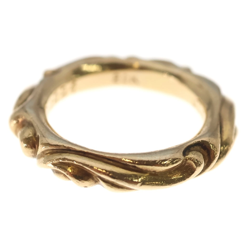 CHROME HEARTS(クロムハーツ) 22K SCRL BAND スクロールバンド リング ゴールド BCA416