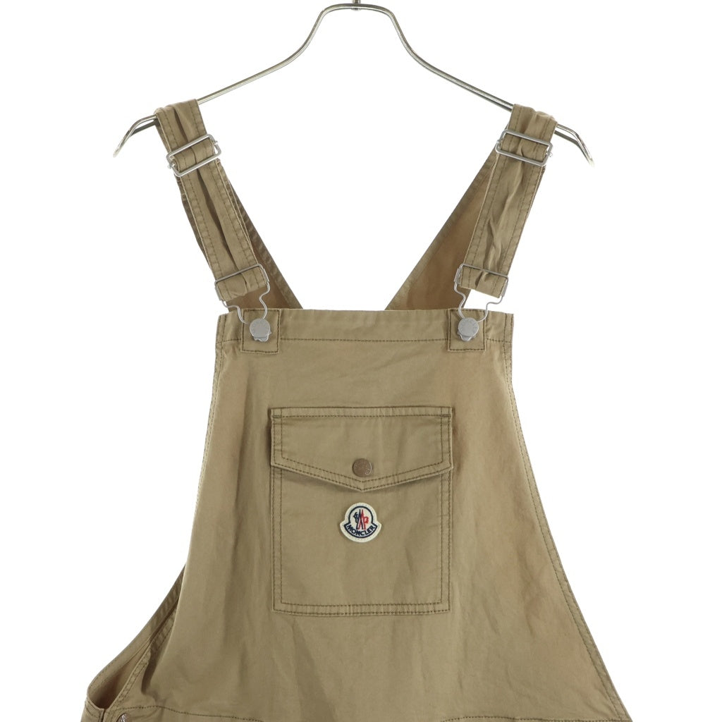 MONCLER(モンクレール) 25SS GABARDINE OVERALLS ギャバジン ロゴパッチ オーバーオール オールインワン ツナギ ベージュ K10912G00001 57448