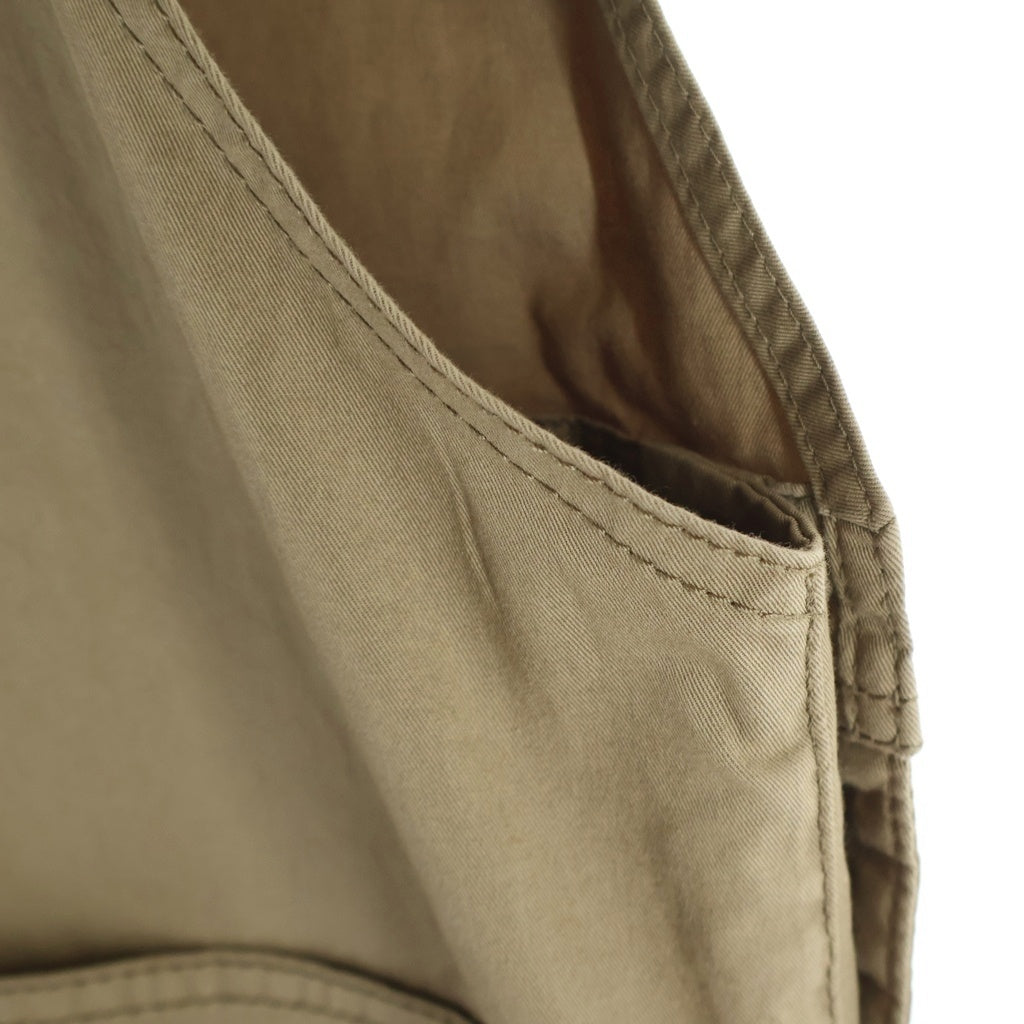 MONCLER(モンクレール) 25SS GABARDINE OVERALLS ギャバジン ロゴパッチ オーバーオール オールインワン ツナギ ベージュ K10912G00001 57448