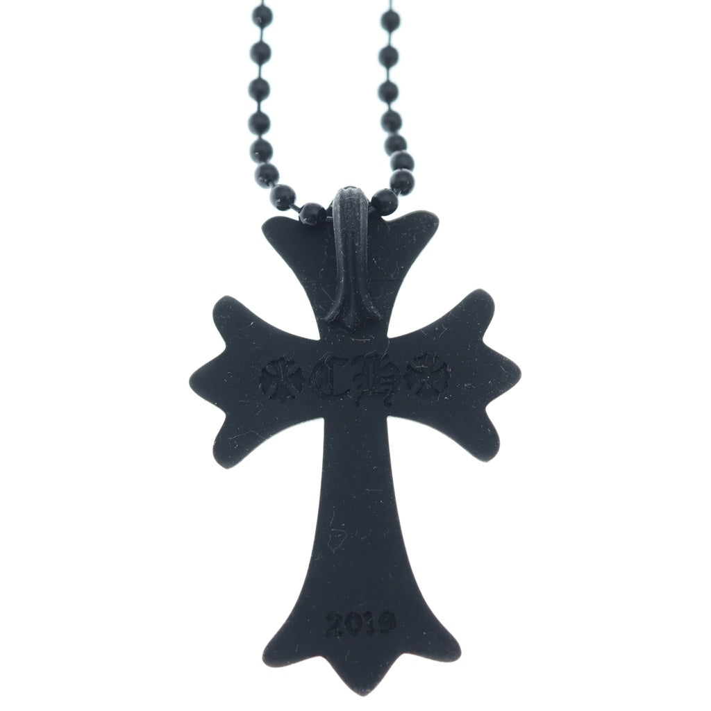 CHROME HEARTS(クロムハーツ) RUBBER CH CRS SML スモールCHクロス ラバーネックレス シリコン ブラック BCA306