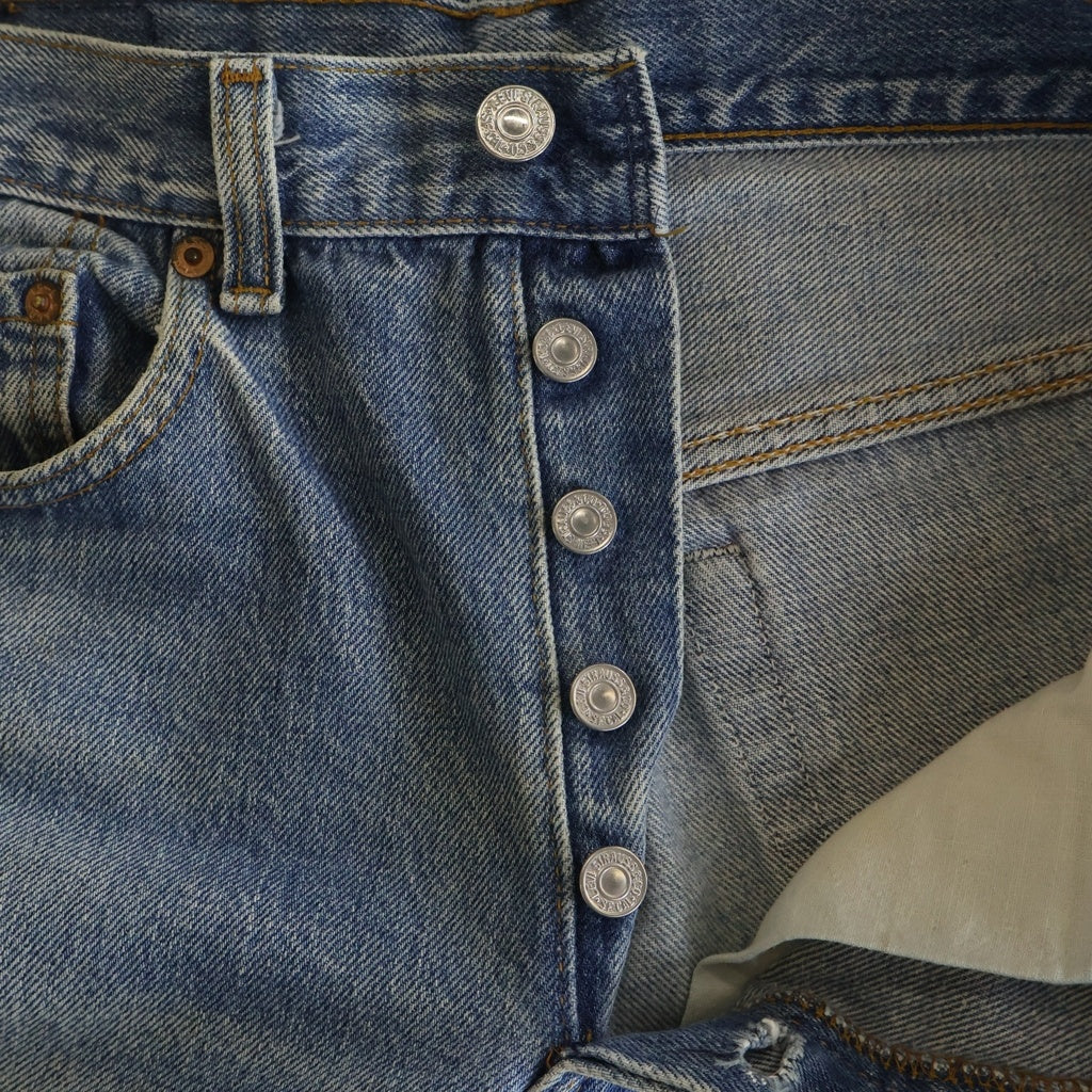 Levi's(リーバイス) 80-90S VINTAGE MADE IN USA 501 ヴィンテージ USA製 ボタン裏刻印546 スモールe ブリーチ ストレートデニムパンツ インディゴ