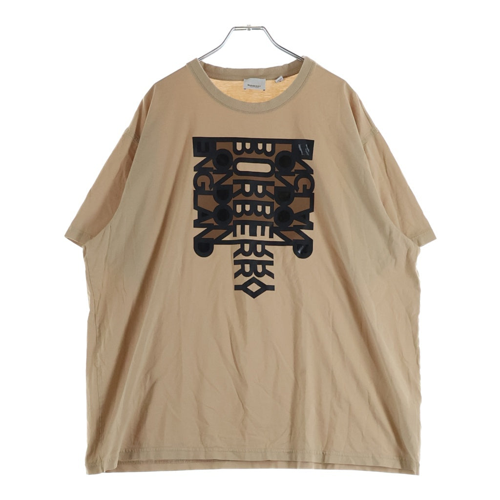 BURBERRY(バーバリー) 22SS ロゴモチーフプリント クルーネック半袖Tシャツカットソー ベージュ 8051401