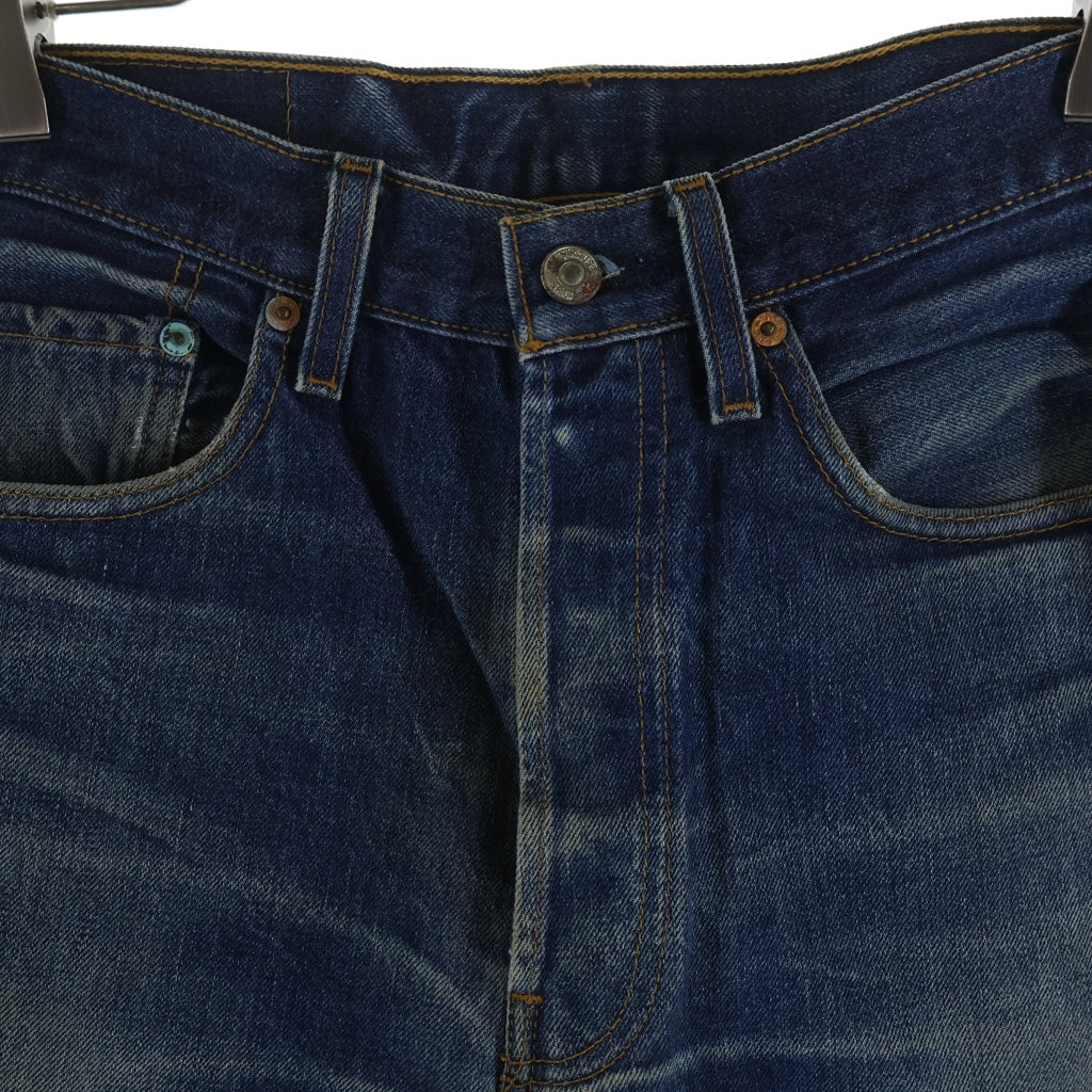 Levi's(リーバイス) 90S VINTAGE 1971年モデル 501 復刻版 ヴィンテージ USA製 バレンシア工場 ボタン裏555 ビッグE 紙パッチ ボタンフライ デニムパンツ インディゴ