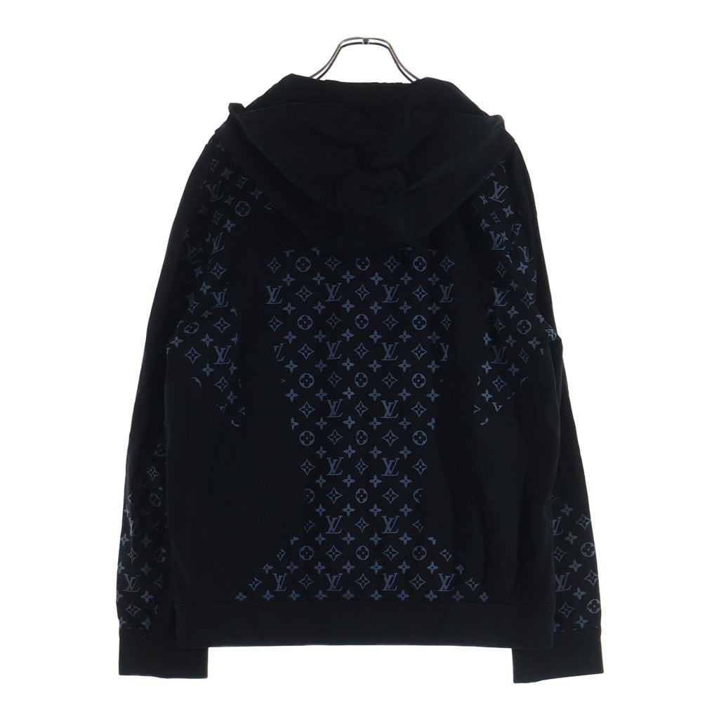 LOUIS VUITTON(ルイヴィトン) 22SS ハイブリッド ジップスルー モノグラム パーカー ブラック RM221M YNF HMY16W