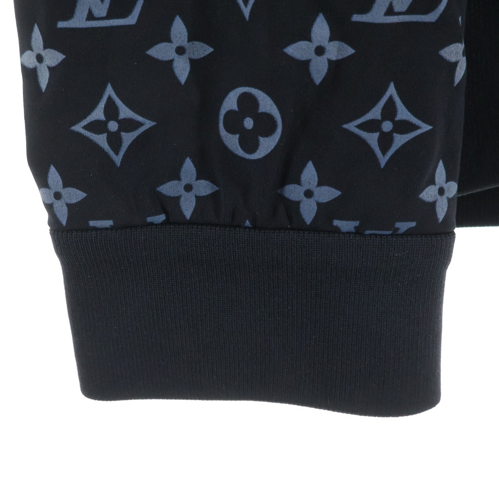 LOUIS VUITTON(ルイヴィトン) 22SS ハイブリッド ジップスルー モノグラム パーカー ブラック RM221M YNF HMY16W