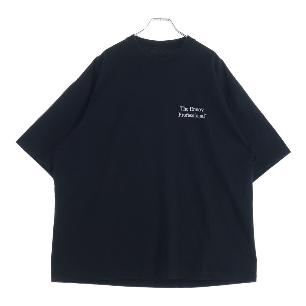 The Ennoy Professional(エンノイプロフェッショナル) 24SS Logo T-Shirt ロゴプリント クルーネック半袖Tシャツ カットソー ブラック SS24BRENCT04NTL