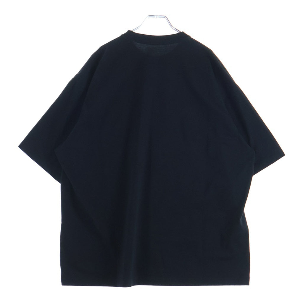 The Ennoy Professional(エンノイプロフェッショナル) 24SS Logo T-Shirt ロゴプリント クルーネック半袖Tシャツ カットソー ブラック SS24BRENCT04NTL